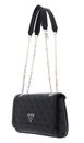 GUESS Noelle Girlfriend Satchel Coal Logo