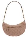 GUESS Giully Top Zip Shoulder Bag Beige