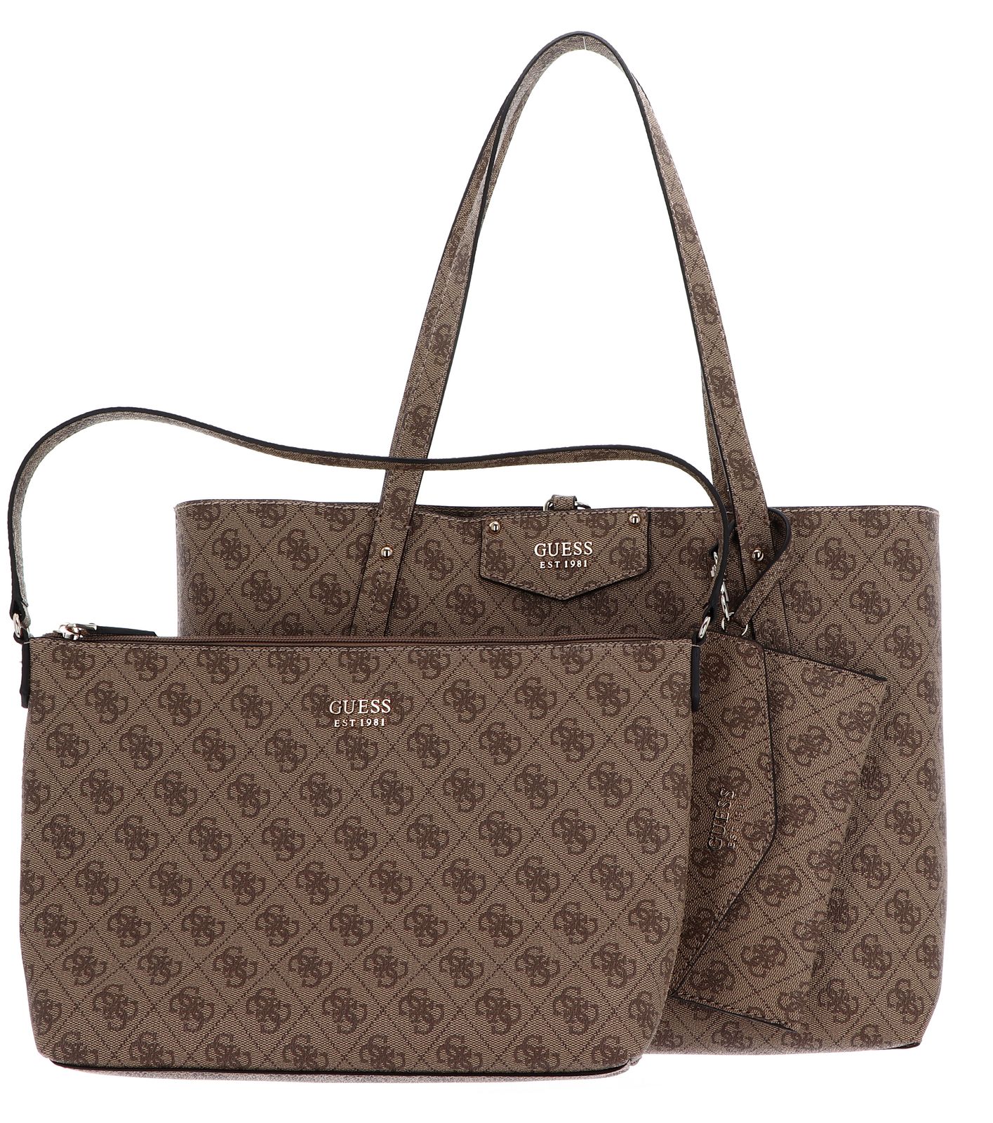 Guess bobbi inside online out tote