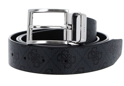 GUESS Vezzola Reversible And Adjustable Belt W100 Black - shortenable