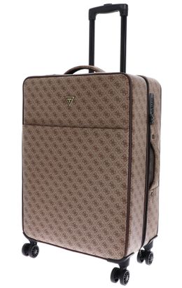 GUESS Napoli Spinner Trolley M Beige / Brown