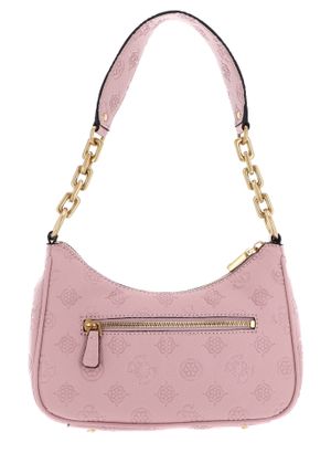 GUESS handbag Izzy Top Zip Shoulder Bag Apricot Rose Logo Buy