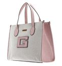 GUESS G Status Compartment Tote Natural / Light Rose