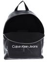 Calvin Klein CKJ Sculpted Campus Backpack 40 Mono Black / Metallic Logo