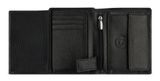 bugatti Upright Wallet With Flap Black