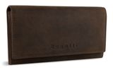 bugatti Ladies Long Wallet With Flap Brown bugatti Ladies Long Wallet With Flap Brown