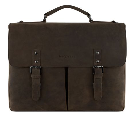 bugatti Luca Briefcase With Flap Brown