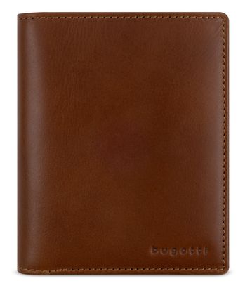 bugatti Mini Wallet Cognac