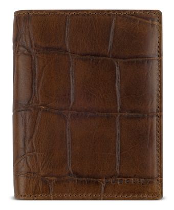 bugatti Upright Wallet With Flap Cognac