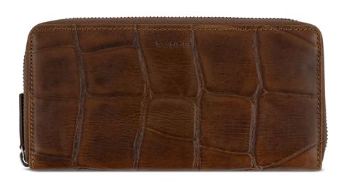 bugatti Ladies Long Wallet With Flap Cognac