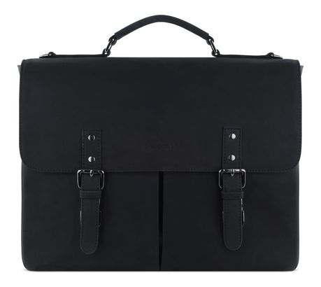 bugatti Luca Briefcase With Flap Black