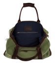 BUCKLE & SEAM Willow Blu Canvas Weekender Green / Brown BUCKLE & SEAM Willow Blu Canvas Weekender Green / Brown