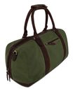 BUCKLE & SEAM Willow Blu Canvas Weekender Green / Brown BUCKLE & SEAM Willow Blu Canvas Weekender Green / Brown
