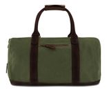 BUCKLE & SEAM Willow Blu Canvas Weekender Green / Brown BUCKLE & SEAM Willow Blu Canvas Weekender Green / Brown