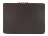 BUCKLE & SEAM Ralph Dot Leather Laptop Case Brown