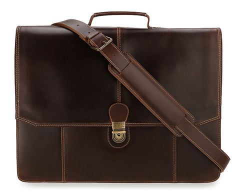 BUCKLE & SEAM Sierra Stripes Briefcase Brown