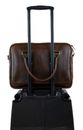 BUCKLE & SEAM Everett Dot Business Bag Brown BUCKLE & SEAM Everett Dot Business Bag Brown