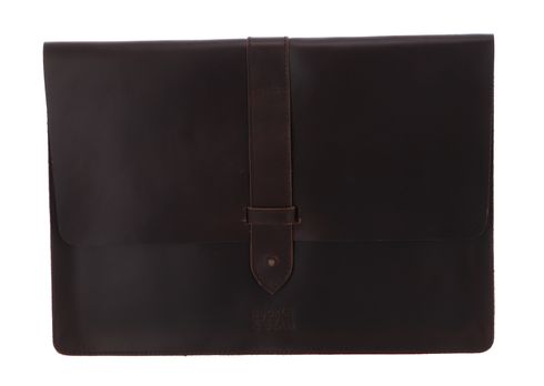 BUCKLE & SEAM Aspen Leather Laptop Sleeve S Brown