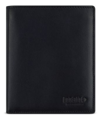 mano Don Andrea RFID Coin Wallet With Flap Black