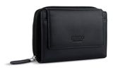 mano Don Andrea RFID Lady Zip Wallet Black