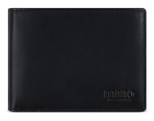 mano Don Andrea RFID Coinwallet With Flap Black