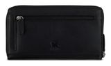 mano Don Andrea RFID Long Lady Wallet With Zip Black mano Don Andrea RFID Long Lady Wallet With Zip Black
