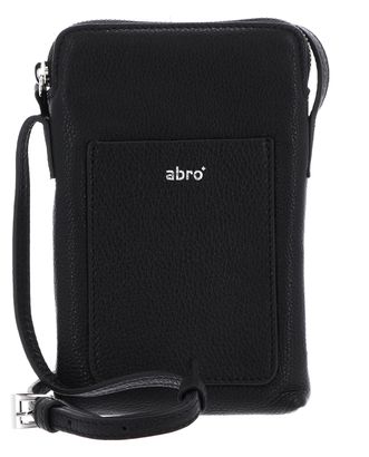 abro Leather Dalia Phone Bag Raquel Black / Nickel