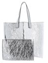 abro Leather Quantiko Shopper 48 Hours Silver abro Leather Quantiko Shopper 48 Hours Silver