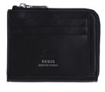 GUESS Fidenza Card Case with Zipper Black GUESS Fidenza Card Case with Zipper Black