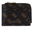 GUESS Mito Card Holder Dark Brown / Ochre GUESS Mito Card Holder Dark Brown / Ochre