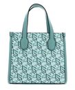 GUESS Silvana Two Compartment Mini Tote Turquoise Logo GUESS Silvana Two Compartment Mini Tote Turquoise Logo