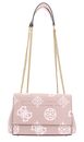 GUESS Sestri Logo Convertible Crossbody Flap Rosewood Logo GUESS Sestri Logo Convertible Crossbody Flap Rosewood Logo