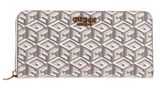 GUESS Laurel SLG Zip Around Wallet L Sand Logo