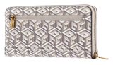 GUESS Laurel SLG Zip Around Wallet L Sand Logo