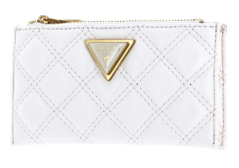 GUESS Giully SLG Double Zip Coin Purse Ivory