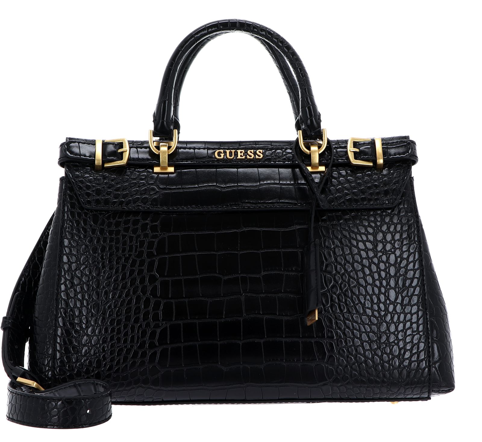 GUESS Umhängetasche Sestri Luxury Satchel Black | Modeherz