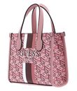 GUESS Silvana Two Compartment Mini Tote Apricot Rose Logo