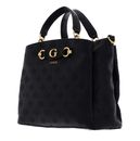 GUESS Izzy Peony Girlfriend Satchel Black Logo