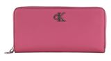 Calvin Klein CKJ Minimal Monogram Zip Around Pink Amour