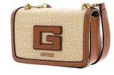 GUESS G Status Mini Crossbody Flap Bag Natural / Cognac GUESS G Status Mini Crossbody Flap Bag Natural / Cognac