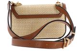 GUESS G Status Mini Crossbody Flap Bag Natural / Cognac GUESS G Status Mini Crossbody Flap Bag Natural / Cognac