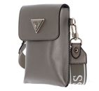 GUESS Latona Flap Chit Chat Phone Bag Pewter