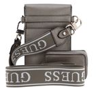GUESS Latona Flap Chit Chat Phone Bag Pewter