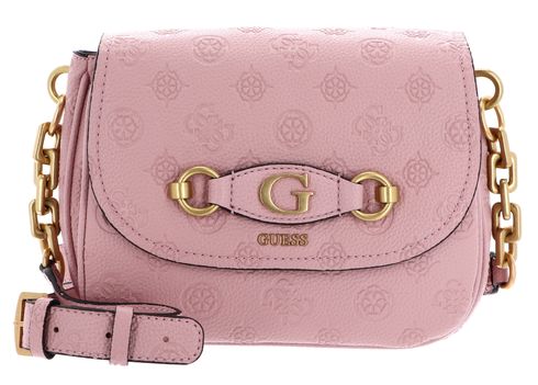 GUESS Izzy Compartment Flap Apricot Rose Logo