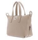 MANDARINA DUCK Mellow Leather Bowling Bag Warm Taupe