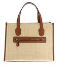GUESS G Status 2 Compartment Tote Natural / Cognac GUESS G Status 2 Compartment Tote Natural / Cognac
