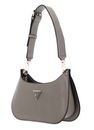 GUESS Meridian Mini Top Zip Shoulder Bag Pewter GUESS Meridian Mini Top Zip Shoulder Bag Pewter