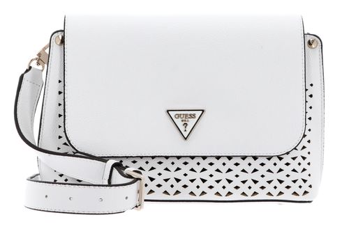 GUESS Meridian Flap Crossbody Bag White