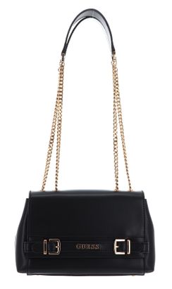 GUESS Sestri Logo Convertible Crossbody Flap Black