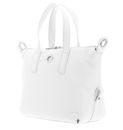 MANDARINA DUCK Mellow Leather Bowling Bag Nimbus Cloud